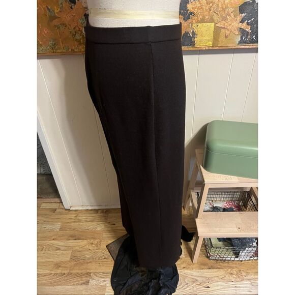 St. John Collection Marie Gray Dark Brown Santana Knit Pants16 - Picture 2 of 4